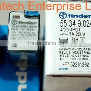 FINDER RELAY 55.34.9.024.0040 24VDC 7A 250V, New and Original thumbnail-1