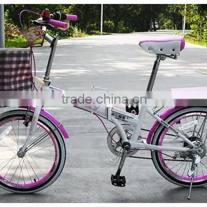 Folding Bicycles 20-Inch Variable Speed Cycling Students Mini Ultra-Portable Ladies Cars Sell Like Hot Cakes! thumbnail-1