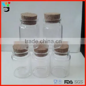 Clear Glass Jar Small 100ml Glass Bottle With Cork thumbnail-1
