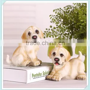Small Resin Dog Statue Lovely Dog Figurine for Home Decoration thumbnail-2