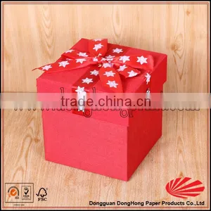 Different Sizes of Red Nested Luxury Jewelry Box thumbnail-1