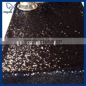 RU009H Cheap Sequence Decorative Metallic Black Sequin Table Runner thumbnail-4