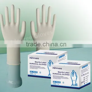 Disposable Sterile Powdered And Powder Free Latex Surgical Gloves thumbnail-4