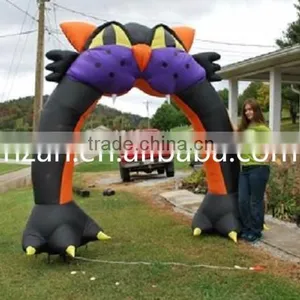 Halloween Inflatable Black Cat Arch/ Halloween Archway Decoration thumbnail-1