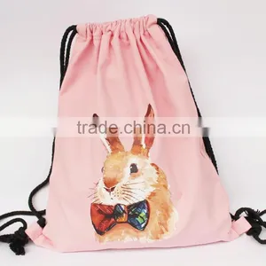 Wholesale Cute Cat Ear Cheap Girls School Backpack Bag Canvas Backpack thumbnail-4