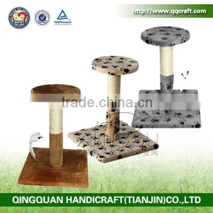 Wholesale Cat Tree House Cat Scratching Tree Sisal Post Condo Cat Tree Tower Hamock Pet thumbnail-1