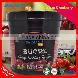 Hot Selling Cranberry Jam Fruit Juice Jam Flavors Recipes Bubble Tea Ingredients Factory thumbnail-1