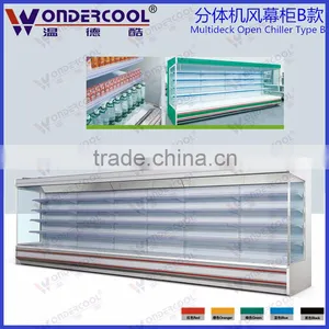 Custom Size Hot Sale Commercial Supermarket Showcase Refrigerators thumbnail-1