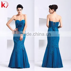 Elegant Fashion New Design Blue Dresses Women Birthday Party Dress Evening Party Dress thumbnail-1