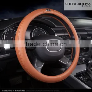 Frosted Car Steering Wheel Set of pu Leather Air Holes Danny Antiskid Rubber Inner Ring thumbnail-1