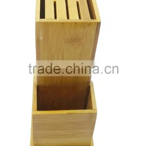 BH011 Two Storied Standing Bamboo Kitchen Knife Holder thumbnail-2