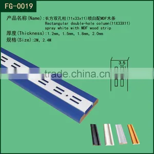 Metal Tube Slotted Strut Channel/ Shelving Channel Uprights(with Wood) thumbnail-1