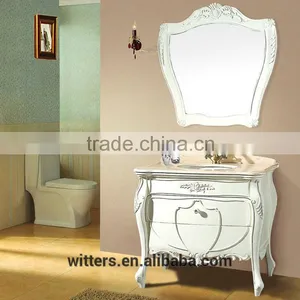 WTS-1622 Foshan Special Discount 30 Inch Modern Wooden Bathroom Vanity Floor Mounted thumbnail-5