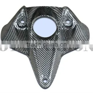 Carbon Fiber Key Hole Cover Silver Mesh thumbnail-1