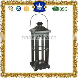 Large Decorative Lanterns Black Candle Holder thumbnail-1
