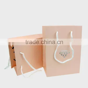 Wholesale Shopping Bags of Various Sizes, Pink Coated Paper Bag thumbnail-2