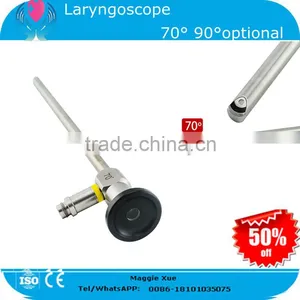 2015 Popular Rigid Laryngoscope Laryngendoscope 8*180mm Compatible Stryker Wolf Olympus Connector ENT Endoscope for Throat thumbnail-1