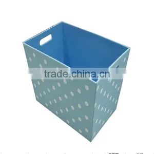 2013 Hot Sale Foldalbe Rectangular Leather Paper Storage Box thumbnail-2