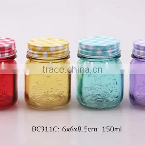 500ml 350ml Glass Mason Jar Sprayed Color thumbnail-1