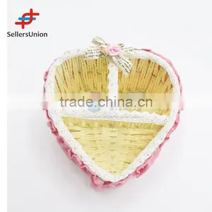 2017 No.1 Yiwu Agent Hot Sale Export Commission Agent Good Quality Heart Shaped Basket/Flower Basket thumbnail-1