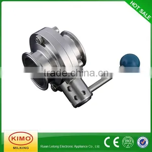 Latest Designing Butterfly Valve Body,Milk Valve thumbnail-1