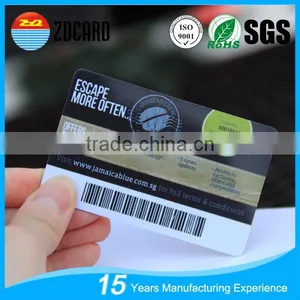 2 in 1 Combo Barcode Key Tag Plastic Pvc Membership Card thumbnail-3
