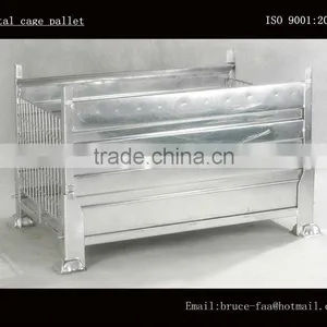 Stackable Steel Mesh Cage/folding Metal Container thumbnail-1