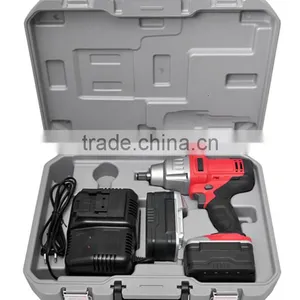 Powerful 600Nm 18 V 1/2" Square Drive Cordless Li-Ion Impact Wrench Kit With Battery and Charger in Strong Carry Case thumbnail-3