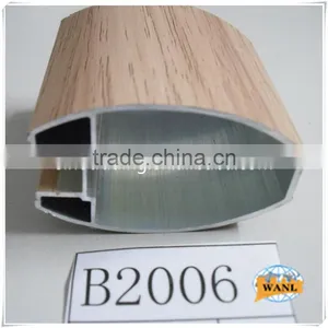 Wood Grain Finish/wood Colour Aluminium Profile for Curtain Wall thumbnail-4