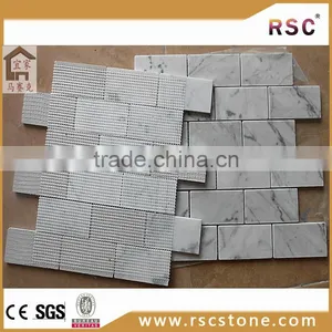 Christmas Decoration Italian Carrara White Marble Mosaic thumbnail-1