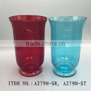 Stained Handblown Glass Flower Vase for Decoration thumbnail-4