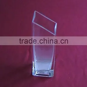 Hand Blown Square Glass Vases thumbnail-2