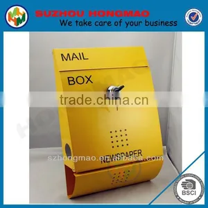 Budget Post Box Galvanized Steel Weather Proof Mail Boxes HPB016 GS thumbnail-4