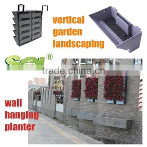 2015 New Design Vertical Garden Modules Hanging Wall Pot for Fence thumbnail-1
