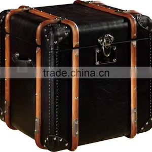 High Quality Retro ,vintage Leather Trunk Furniture T912# thumbnail-1