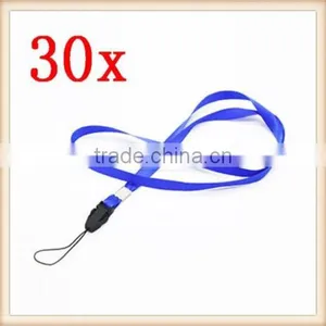 Lot of 30 x BLUE Neck Strap Lanyard for Mobile Cell Phone Card Badge Camera thumbnail-2