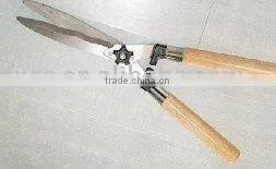 21INCH WOODEN HANDLE WAVY HEDGE TREE PRUNING SHEAR thumbnail-1