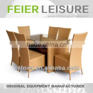 A6007CH Outdoor Rattan Furniture Outdoor Wrought Iron Table thumbnail-1