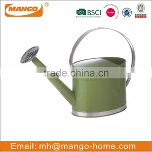 Stainless Steel Handle Oval Colorful Galvanized Metal Watering Can thumbnail-1