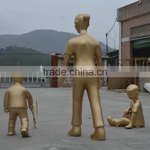 Fiberglass Children Play Sculpture Statue thumbnail-5