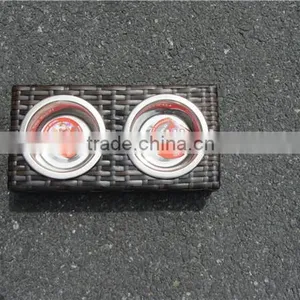 Nice Rattan Pet Bowl Feeders thumbnail-4