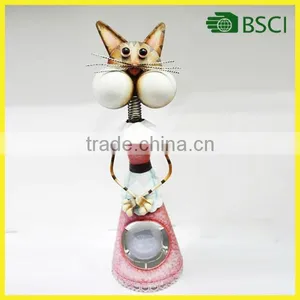 YS14219 Hot Selling Euro Solar Garden Lamp Metal Cat Solar Light thumbnail-1