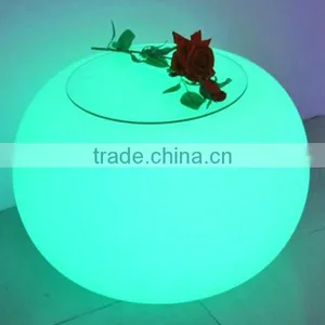 Bar and Lounge Glow Furniture 58*58*49cm LED Lighted Round Table thumbnail-3