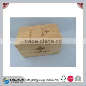 Hand Made Vintage Wooden Wine Crate Wholesale,wooden Wine Boxes for Sale thumbnail-1