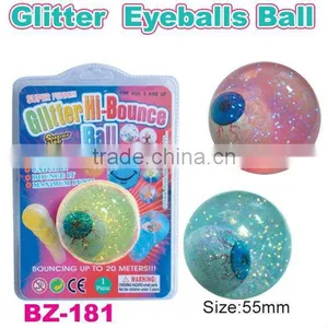 TPU Glitter Bouncing Ball With Eyes thumbnail-1