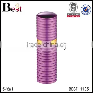 2017 Hot New Products Cosmetic Packaging 5ml 6ml Purple Pocket Glass Perfume Bottle Screw Spray Aluminum Cover Bottle Perfume thumbnail-1
