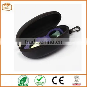 6.30"*3.35"*2.56" Zipper Eye Glasses Sunglasses Hard Case Box Portable Protector Black thumbnail-4