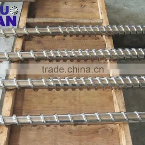 Super-hard Bimetallic Extruder Single Screw Barrel for HDPE/LDPE/LLDPE Blown Film Molding Machine thumbnail-1