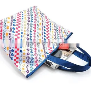 300D Polyester Dye Sublimation Full Color Printing Shopping Tote Bag,Waterproof Large Capacity Tote Bag thumbnail-6
