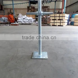 Construction Scaffolding Adjustable Pipe Screw Jack Base thumbnail-3